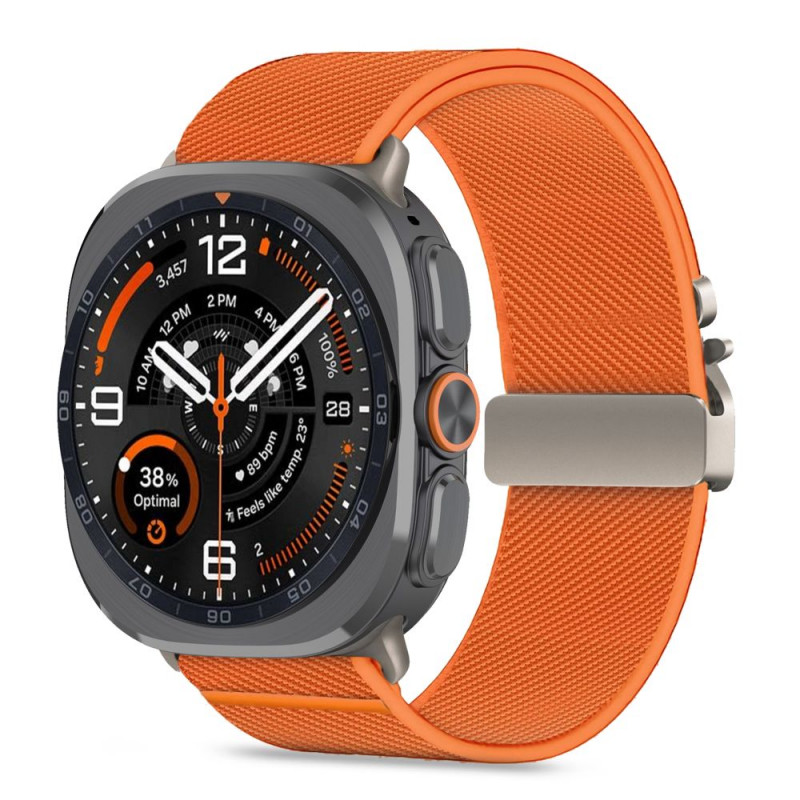 Tech-Protect Nylon Clasp Uhrenarmband für Samsung Galaxy Watch Ultra 1 / 2 2024-2026 47 mm, Orange
