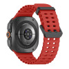 Tech-Protect Iconband Pro Uhrenarmband für Samsung Galaxy Watch Ultra 1 / 2 2024-2026 47 mm, Karmesinrot