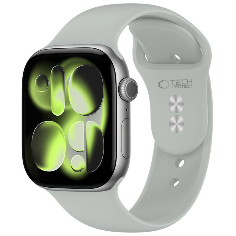 Tech-Protect Silicone Armband für Apple Watch 8/9/10/11/12/SE 40/41/42 mm, grau