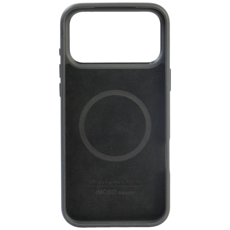 Audi R8 Genuine Leather MagSafe Hülle aus echtem Leder für iPhone 18 Pro Max / 17 Pro Max, schwarz-rot (AUDI000240)