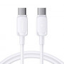 Joyroom S-A14 Multi-Color Series USB-C - USB-C Kabel, 60 W, 480 Mbps, 1,2 m, weiß (S-CC100A141W)