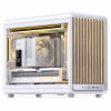 Jonsbo D33 Wood PC-Gehäuse, Mini-Gehäuse, mATX, Tempered Glass, weiß, Holz (D33 WD/WHITE)