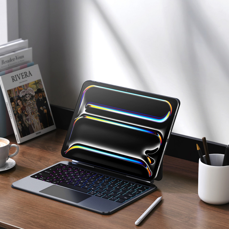 Dux Ducis MK-Serie Tastatur-Hülle für iPad Pro 11″ (2024), schwarz