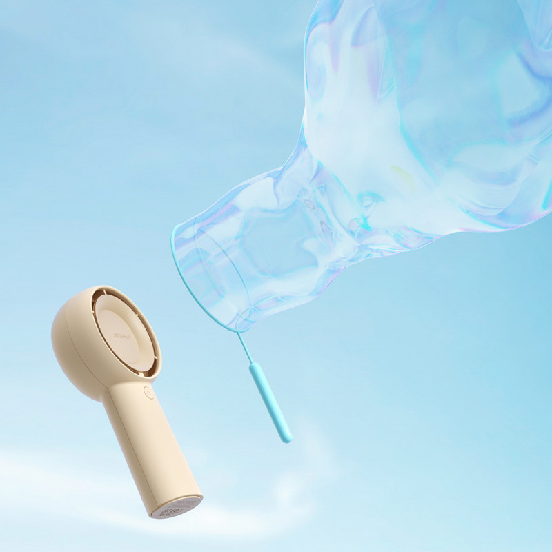Jisulife Life5 Plus (FA43) Handventilator, 4000 mAh, USB-C, beige