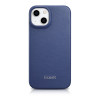iCarer CE Premium Leather Folio Case magnetische Klapphülle für iPhone 14 Plus, MagSafe, blau (WMI14220715-BU)