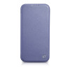 iCarer CE Premium Leather Folio Case Lederhülle für Apple iPhone 14 Pro Max, MagSafe, hellviolett (ICR419)
