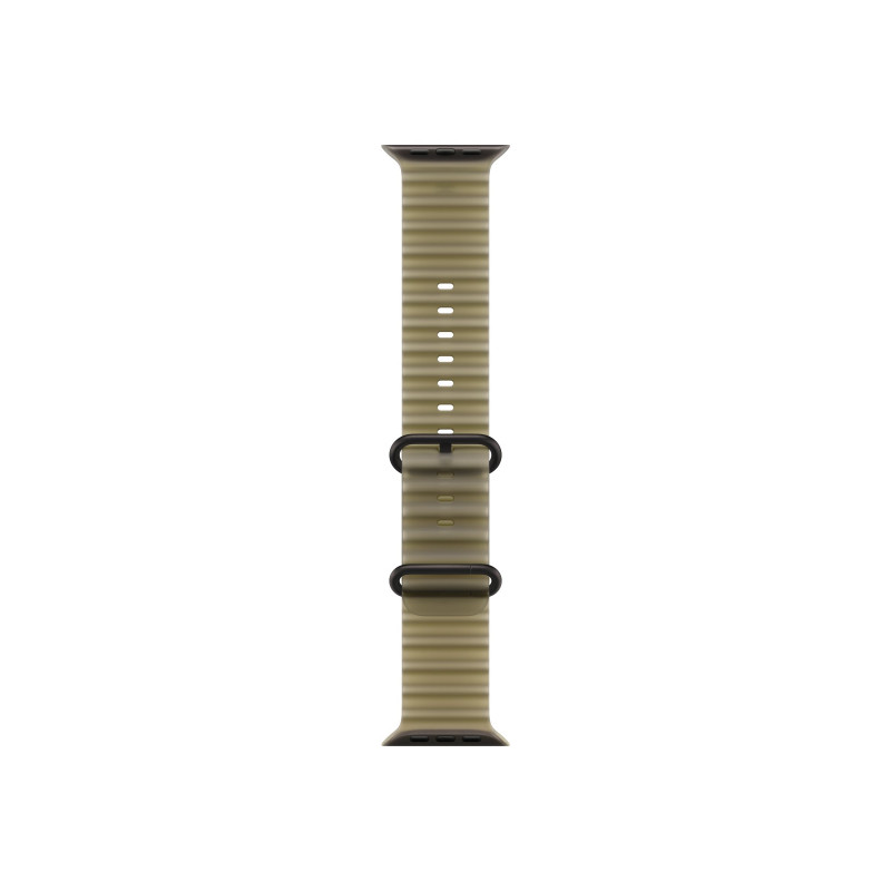Apple Ocean Armband für Smartwatch 49 mm, Halbtransparentes Seegrasgrün, Titan schwarz, MKAV4ZM/A