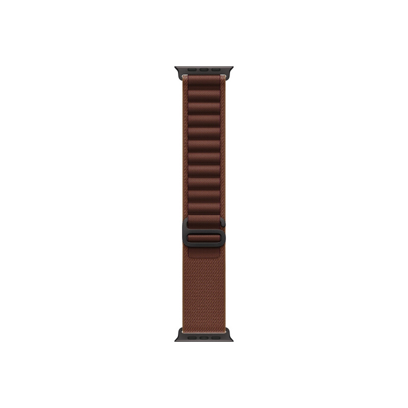 Apple Alpine Loop Smartwatch-Armband 49 mm, Burgunder, Medium, Titan schwarz, MKF14ZM/A