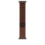 Apple Alpine Loop Smartwatch-Armband 49 mm, Burgunder, Large, Titan schwarz, MKF24ZM/A