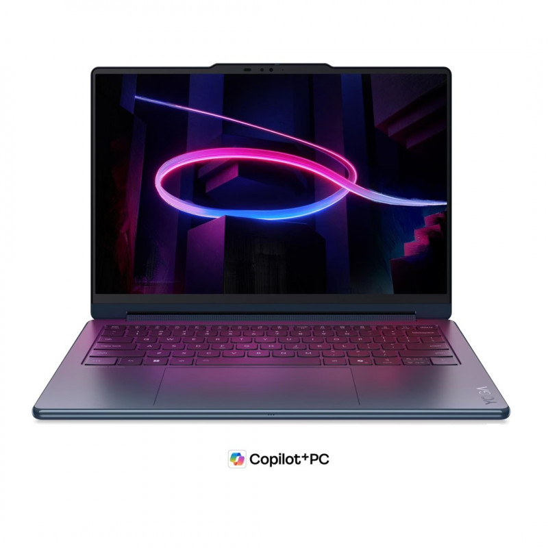 Lenovo Yoga 9i 2-in-1 Aura Edition 14IPH11 83SE001XPB Notebook, 14" 2,8K OLED Touchscreen, Intel Core Ultra 7 355, 32 GB RAM, 512 GB SSD, blau