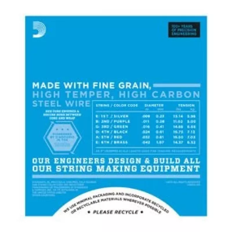 Daddario D'Addario EXL120 Super Light Saiten für E-Gitarre, 9-42