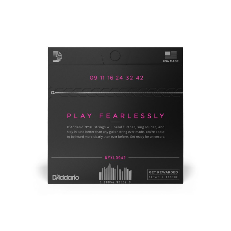 Daddario D'Addario NYXL0942 Saiten für E-Gitarre, 09–42