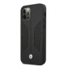BMW BMHCP12LRSCSK Perforate Sides Leder-Hardcase für Apple iPhone 12 Pro Max, schwarz