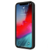 Mercedes-AMG AMHCP12SGSEBK Leather Debossed Lines Hardcase für Apple iPhone 12 mini, schwarz