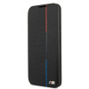BMW BMBKS22MTRTBK Bookcase-Hülle für Samsung Galaxy S22+, M Collection Triangles, schwarz