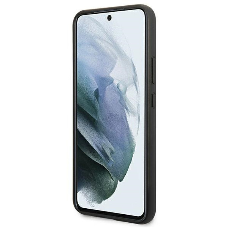 BMW BMHCS22MPUCARTCBK Hardcase-Hülle für Samsung Galaxy S22+, M Collection Triangles, schwarz