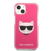 Karl Lagerfeld KLHCP13STPECPI Hardcase-Hülle für Apple iPhone 13 mini 5,4″, Choupette Head, fuchsia