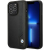 BMW BMHCP14L22RBDK Leather Blue Dots Hardcase für iPhone 14 Pro 6,1", schwarz