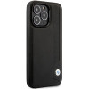 BMW BMHCP14L22RBDK Leather Blue Dots Hardcase für iPhone 14 Pro 6,1", schwarz