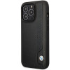 BMW BMHCP14X22RBDK Leather Blue Dots Hardcase für iPhone 14 Pro Max 6,7", schwarz