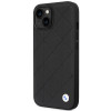 BMW BMHCP14S22RQDK Leather Quilted Hardcase für iPhone 14 6,1", schwarz