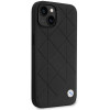 BMW BMHCP14S22RQDK Leather Quilted Hardcase für iPhone 14 6,1", schwarz
