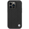 BMW BMHCP14L22RQDK Leather Quilted Hardcase für iPhone 14 Pro 6,1", schwarz