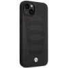 BMW BMHCP14S22RPSK Hülle für iPhone 14, schwarz, Leather Seats Pattern