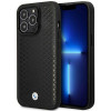 BMW BMHMP14X22RFGK Leather Diamond Pattern MagSafe Hülle für Apple iPhone 14 Pro Max 6,7″, schwarz