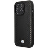 BMW BMHMP14X22RFGK Leather Diamond Pattern MagSafe Hülle für Apple iPhone 14 Pro Max 6,7″, schwarz