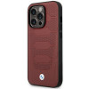 BMW BMHMP14X22RPSR Leather Seats Pattern MagSafe Hülle für Apple iPhone 14 Pro Max 6,7″, burgunderrot