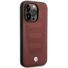 BMW BMHMP14X22RPSR Leather Seats Pattern MagSafe Hülle für Apple iPhone 14 Pro Max 6,7″, burgunderrot