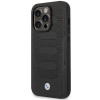 BMW BMHMP14L22RPSK Leather Seats Pattern MagSafe Hülle für Apple iPhone 14 Pro 6,1″, schwarz