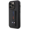 BMW BMHCP14L22GSLK Grip Stand Hot Stamp Hardcase-Hülle für Apple iPhone 14 Pro, schwarz