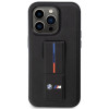 BMW BMHCP14L22GSLK Grip Stand Hot Stamp Hardcase-Hülle für Apple iPhone 14 Pro, schwarz