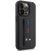 BMW BMHCP14X22GSLK Grip Stand Hot Stamp Hardcase-Hülle für Apple iPhone 14 Pro Max, schwarz
