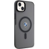 BMW BMHMP14MDSLK Signature MagSafe Hardcase-Hülle für Apple iPhone 14 Plus / 15 Plus, schwarz
