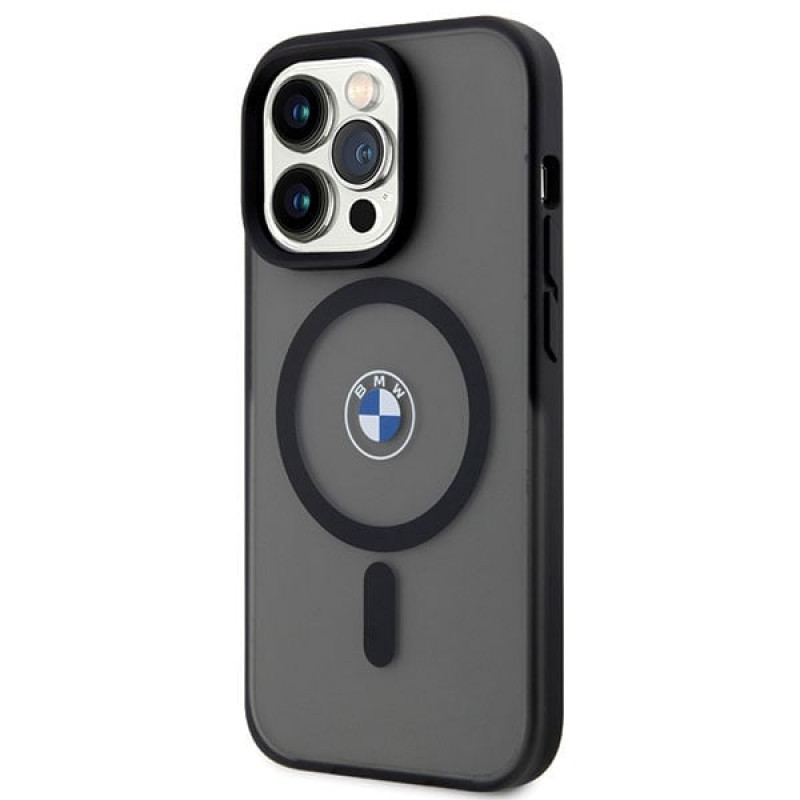 BMW BMHMP14XDSLK Signature MagSafe Hardcase-Hülle für Apple iPhone 14 Pro Max, schwarz
