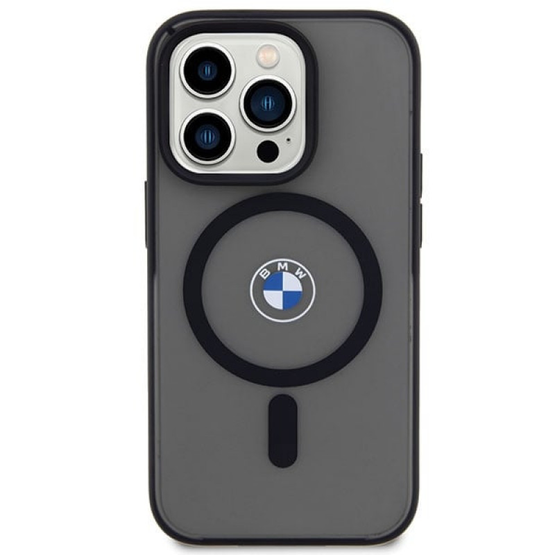 BMW BMHMP14XDSLK Signature MagSafe Hardcase-Hülle für Apple iPhone 14 Pro Max, schwarz