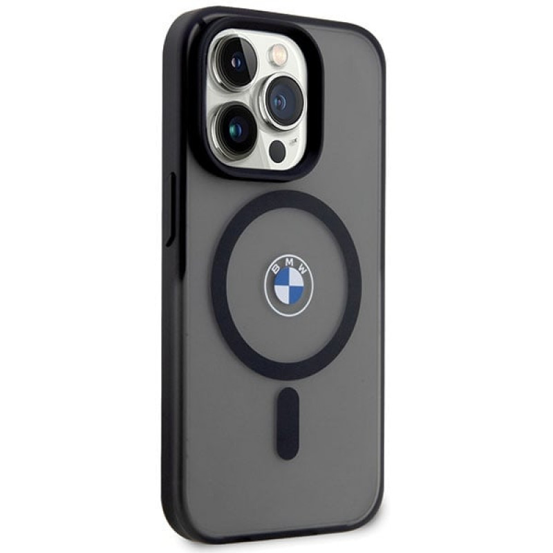 BMW BMHMP14XDSLK Signature MagSafe Hardcase-Hülle für Apple iPhone 14 Pro Max, schwarz