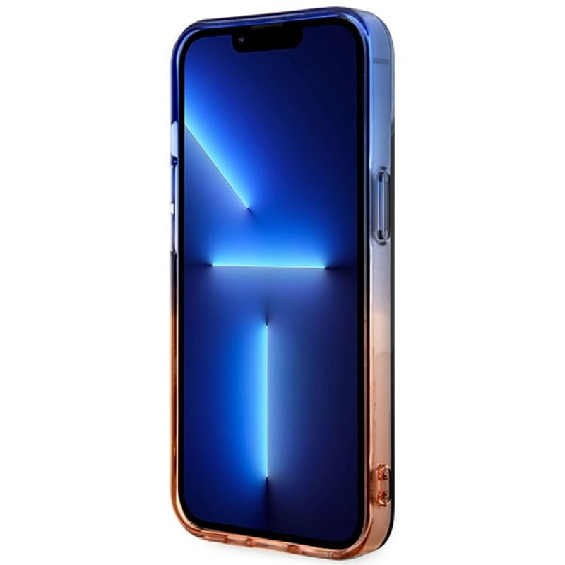 BMW BMHMP14MHTGE Gradient Bumper MagSafe Hardcase-Hülle für Apple iPhone 14 Plus / 15 Plus, grau
