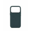 Mujjo Troubadour Lederhülle für Apple iPhone 18 Pro / 17 Pro, MagSafe, Obsidiangrün