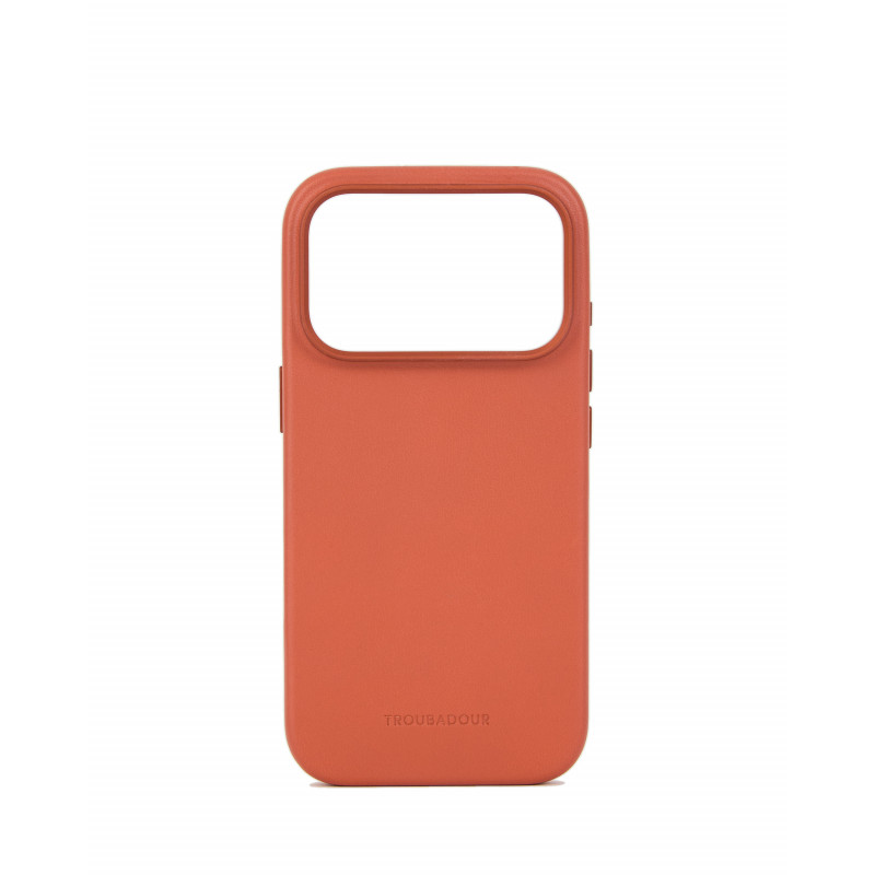 Mujjo Troubadour Lederhülle für Apple iPhone 18 Pro / 17 Pro, MagSafe, Terrakotta
