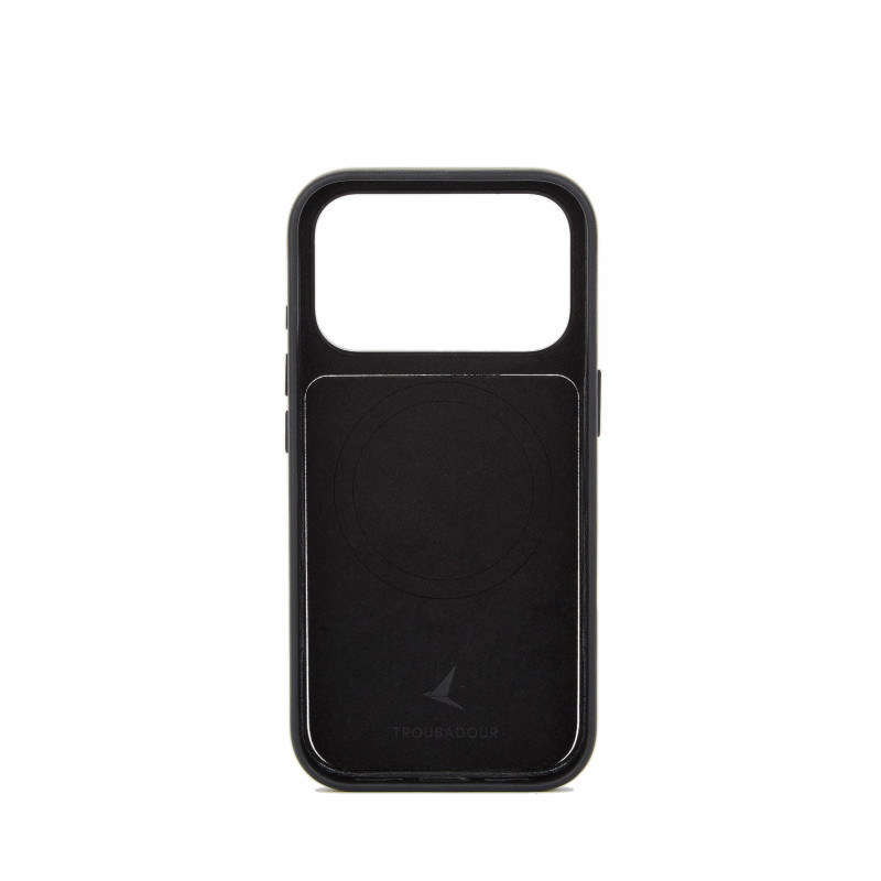Mujjo Troubadour Modular Lederhülle für Apple iPhone 18 Pro / 17 Pro, MagSafe, schwarz
