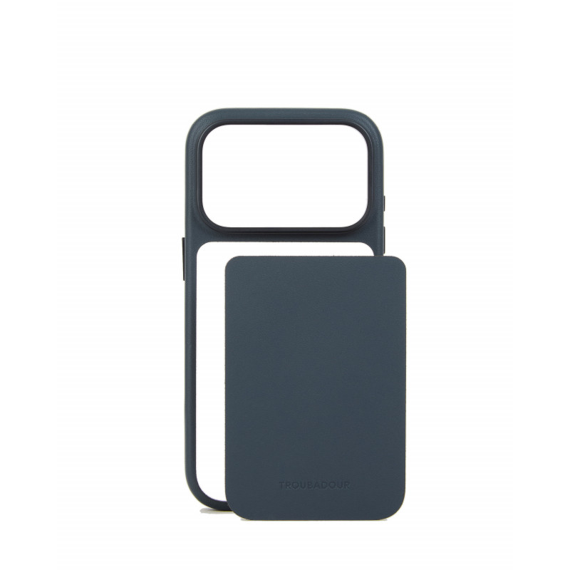 Mujjo Troubadour Modular Lederhülle für Apple iPhone 18 Pro / 17 Pro, MagSafe, Basalt