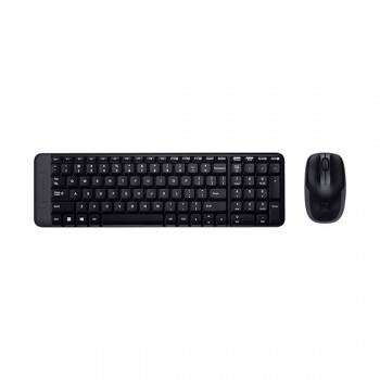 Logitech MK220 kabelloses Tastatur-Maus-Set, 2,4 GHz, 920-008318, schwarz