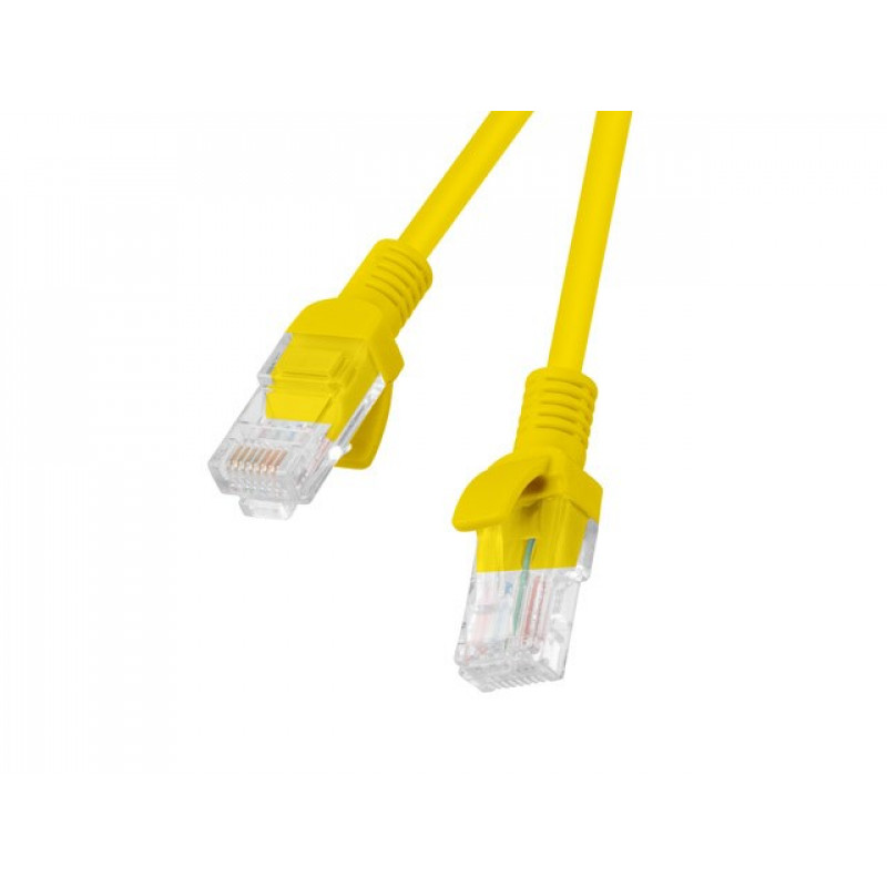 Lanberg PCU6-10CC-0100-Y Cat6 U/UTP Patchkabel, 1 m, gelb