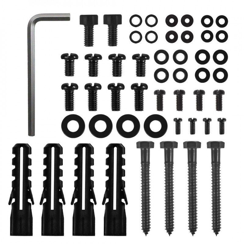 Maclean MC-200 B Deckenhalterung für Projektoren, 54–320 mm, bis 13,5 kg, schwarz