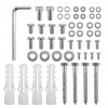 Maclean MC-200 W Deckenhalterung für Projektoren, Stahl, 54–320 mm, bis 13,5 kg, weiß