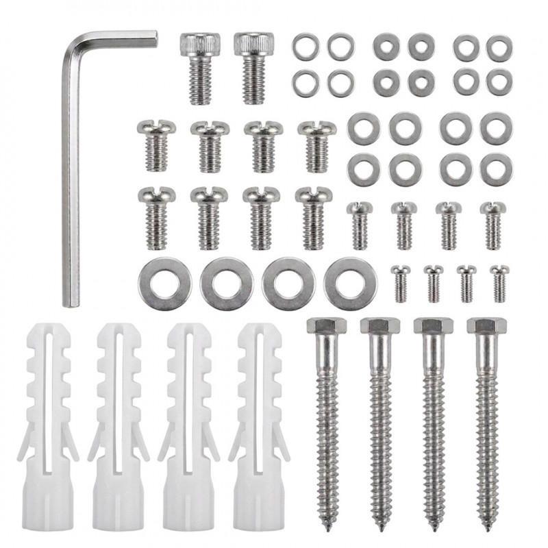 Maclean MC-200 W Deckenhalterung für Projektoren, Stahl, 54–320 mm, bis 13,5 kg, weiß